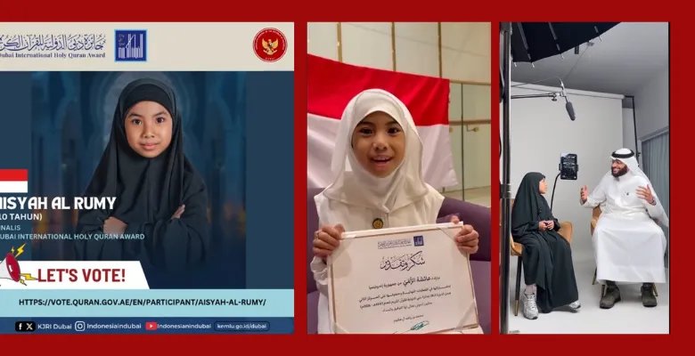 Hafizah Muda Asal Malang, Aisyah Arrumi, Raih Juara 2 Dubai International Holy Quran Award